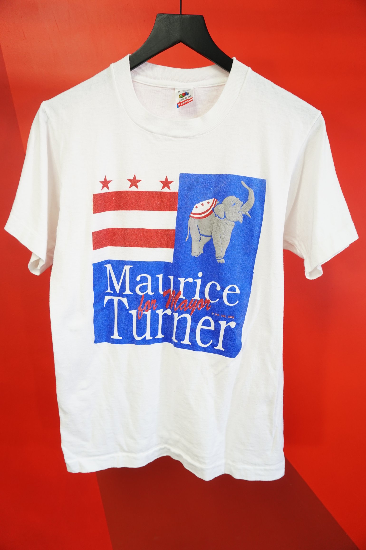 Image of (S/M) 1990 Maurice Turner For Mayor Single Stitch T-Shirt