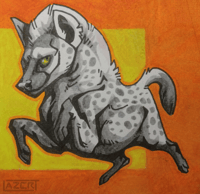 Image 1 of "Spotted Hyena" - Original Art Piece