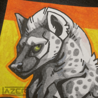 Image 3 of "Spotted Hyena" - Original Art Piece