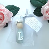 Personalised Wooden Peg Dolls, Personalised Flowergirl Thank You Gift
