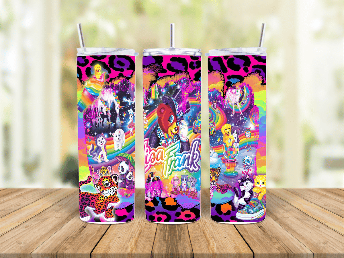 Lisa Frank Tumbler Daisy D Creations