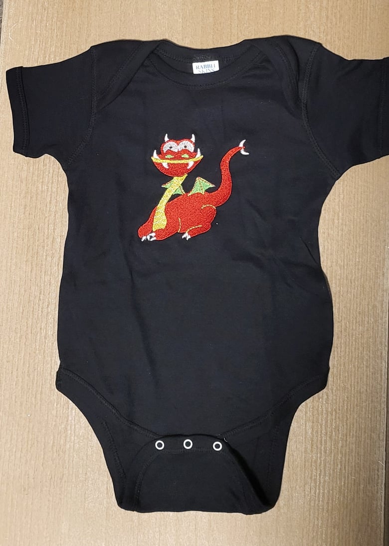 Image of EMBROIDERED DRAGON ONESIE