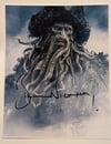 Bill Nighy Pirates of the Caribbean Signed 10x8 Photo