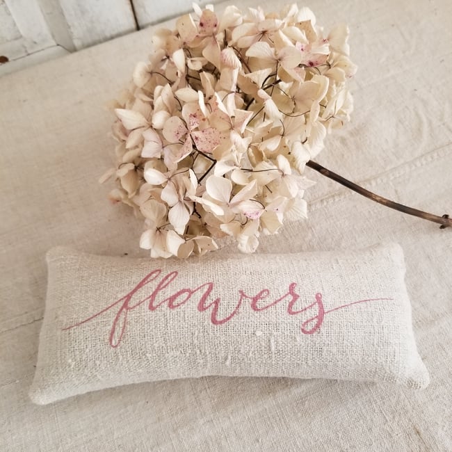 "Flowers" Lavender bag - Pink 