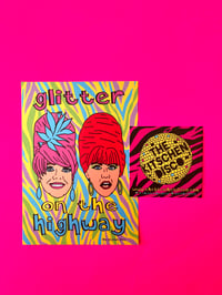 Image 1 of B52s ‘Love Shack’ Portrait Pearlescent Postcard