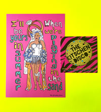 Image 1 of Grease 2 ‘Summer’, Girl for All Seasons, Pink Ladies Pearlescent Postcard