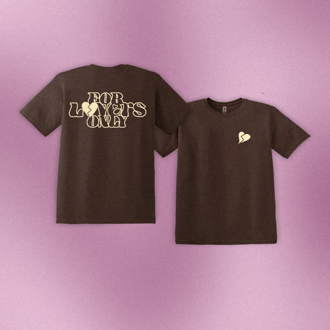 Image of Dark Brown For Lovers Only Tee
