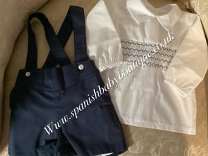 Image of Baby boys smocked outfit set