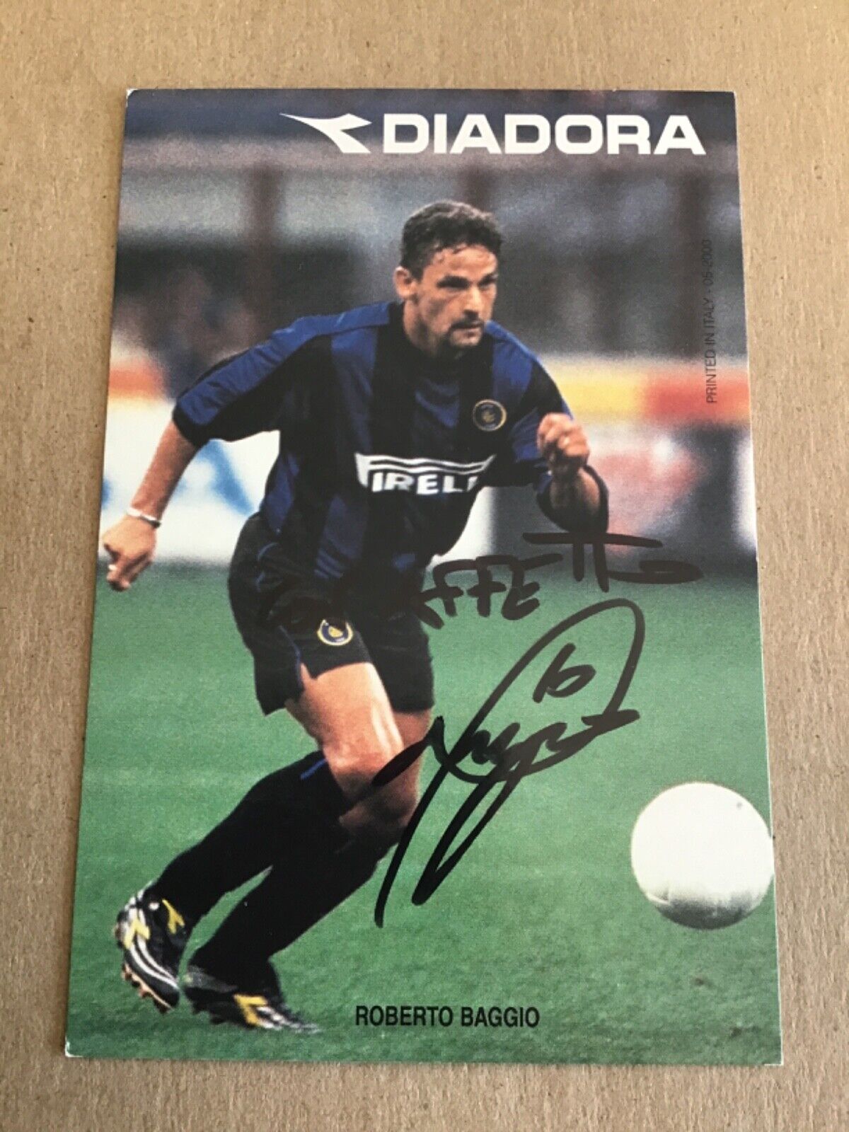 レア】2500枚限定 Roberto Baggio JSVプロモカード1998年 日本売り出し