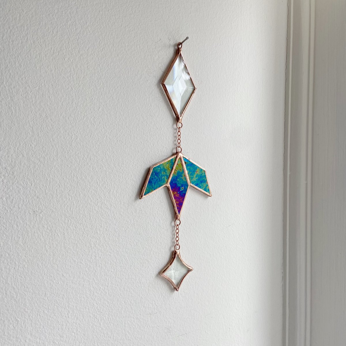 The Shadows of the Wood Suncatcher Ornament / ABJ glassworks
