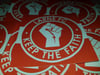 Pack of 25 7x7cm Larne Keep The Faith Football/Ultras Stickers.