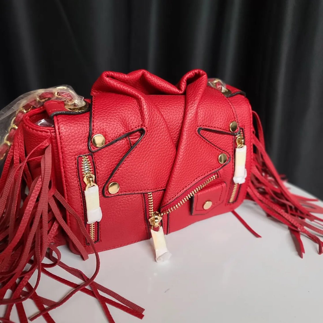 Image of Moto fringe crossbody 