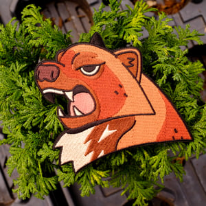 Roaring Wolverine Embroidered Patch 