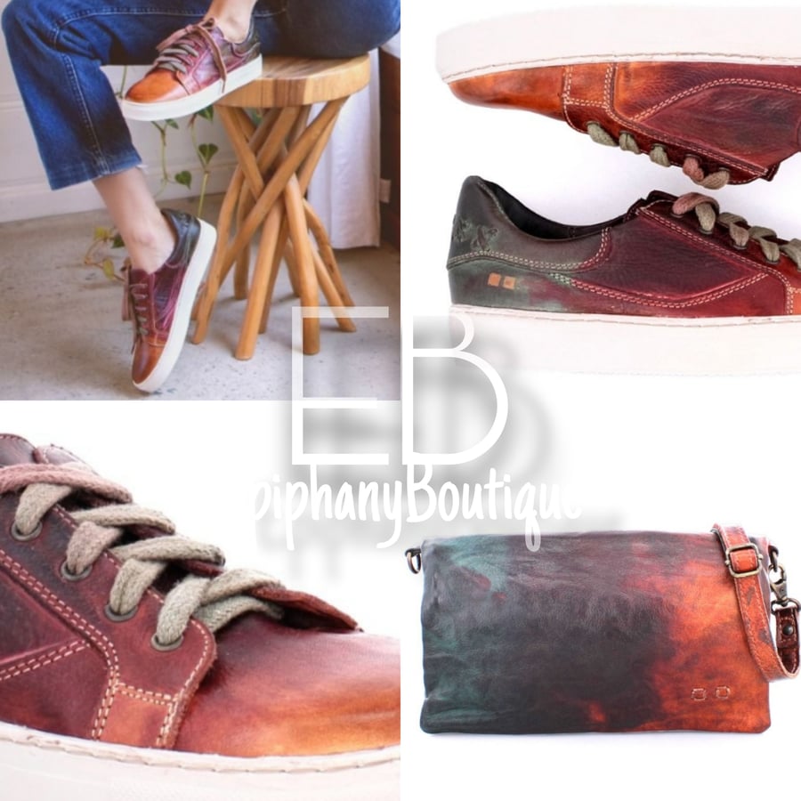 Image of The BedStu Azeli Sneaker: Bird Of Paradise & The CADENCE Wallet/Clutch: **Sold Separately**