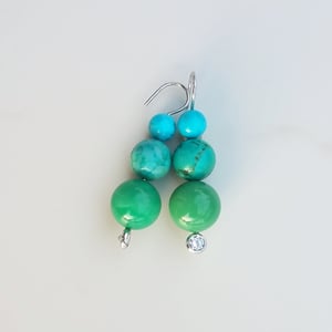 Turquoise & Chrysoprase Earrings