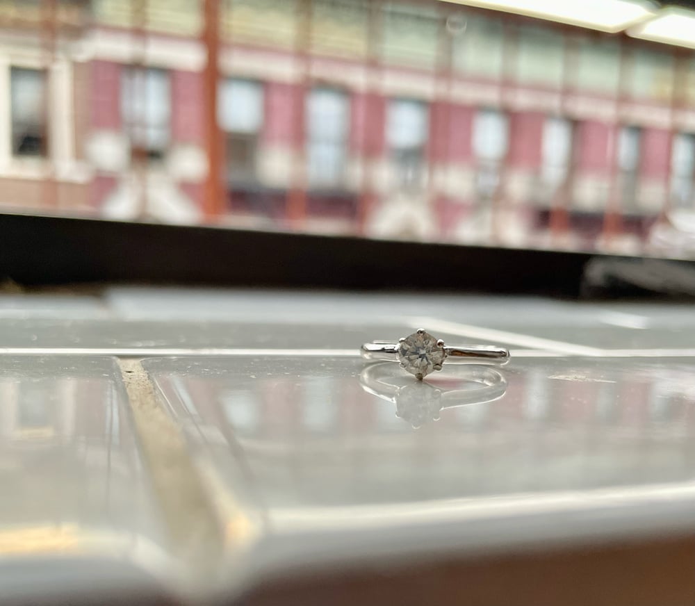 Single Diamond Engagement Ring