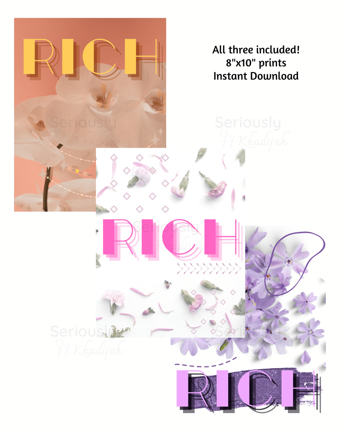 Image of Rich: A Beautiful 8x10 Instant Download Art Print