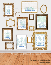 Image 5 of Days of the Week Instant Download Print Bundle