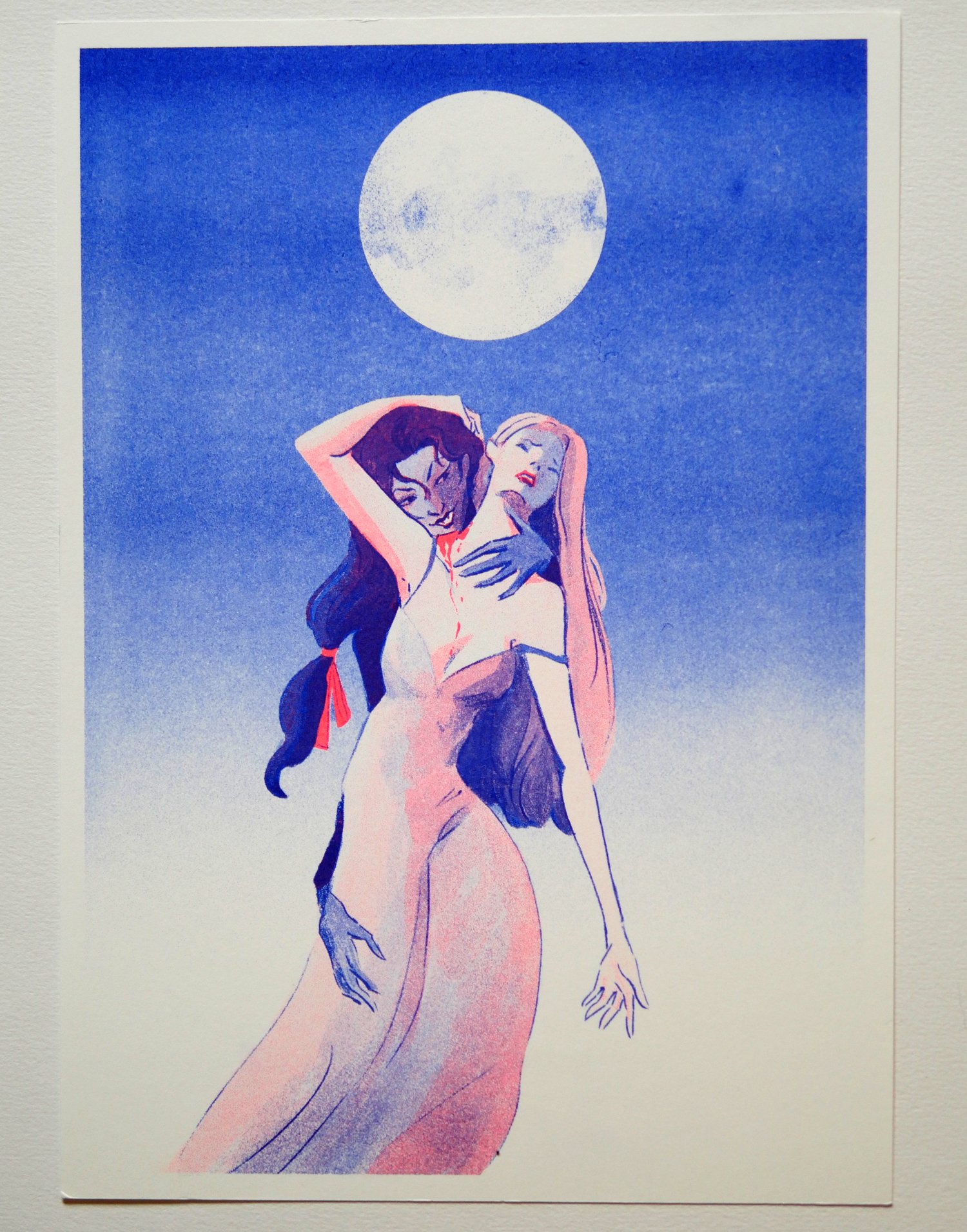 Above the clavicule - Riso print