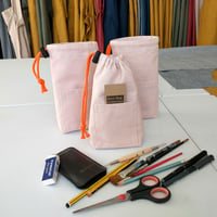 Image 1 of NEW! Blush Pink Canvas Tool/Phone Pouch Bag 004