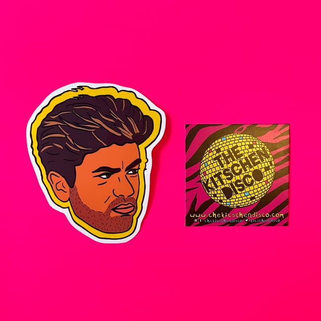 George Michael Vinyl Sticker The Kitschen Disco george-michael-vinyl-sticker-the-kitschen-disco
