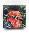 Rojo – Vermillion fly catcher bird painting