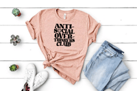 Image 1 of Anti social tshirt