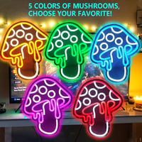 LED Mushroom Neon Sign 