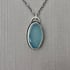 Sterling Silver and Robin Egg Blue Druzy Agate Necklace Image 2