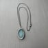 Sterling Silver and Robin Egg Blue Druzy Agate Necklace Image 5
