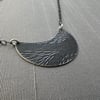 Sterling Silver Convergence Crescent Necklace