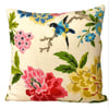 Peony cream cushion cover