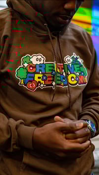 Image 3 of Creative Freedom Hoodie (BROWN/YELLOW)