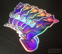 Image 4 of Infrared Wolf - Holographic Stickers