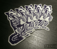 Image 4 of X-Ray Wolf - Glow in the Dark Stickers