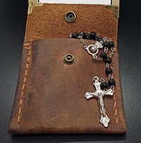 Image 4 of Crazy Horse Leather Rosary Pouch