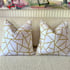 Gold chartreuse stripe cushion cover Image 4