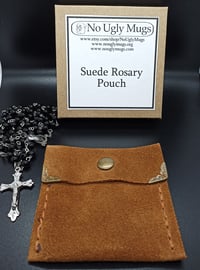 Image 2 of Suede Rosary Pouch