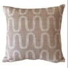 Nude pink wiggle cushion cover