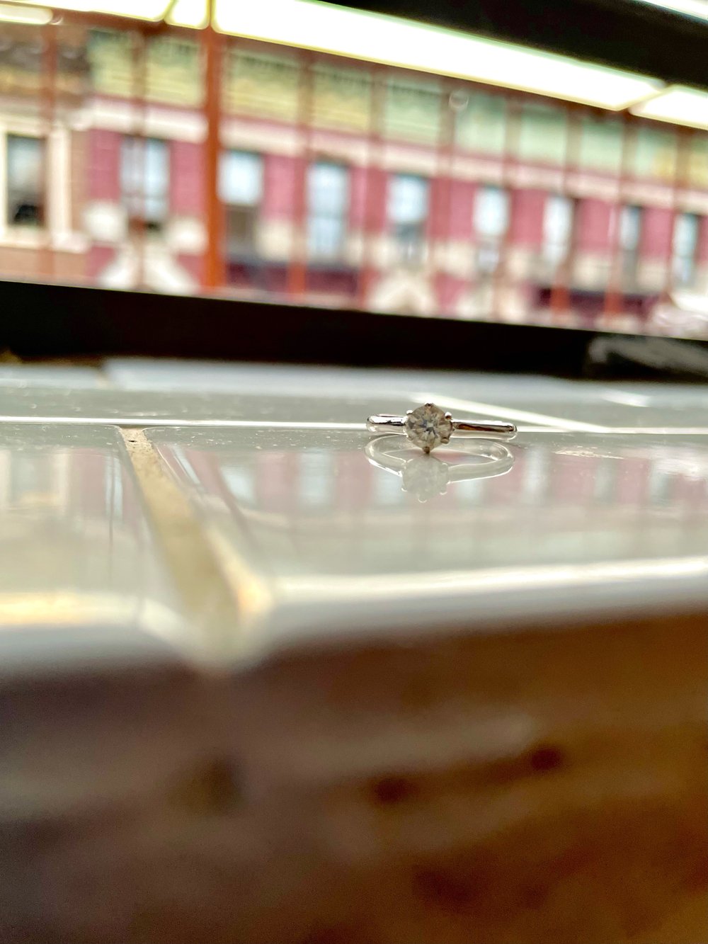 Single Diamond Engagement Ring