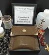 Crosshatch Goatskin Rosary Pouch (pouch for coins, earrings, rings, etc.). ***LIMITED QUANTITIES