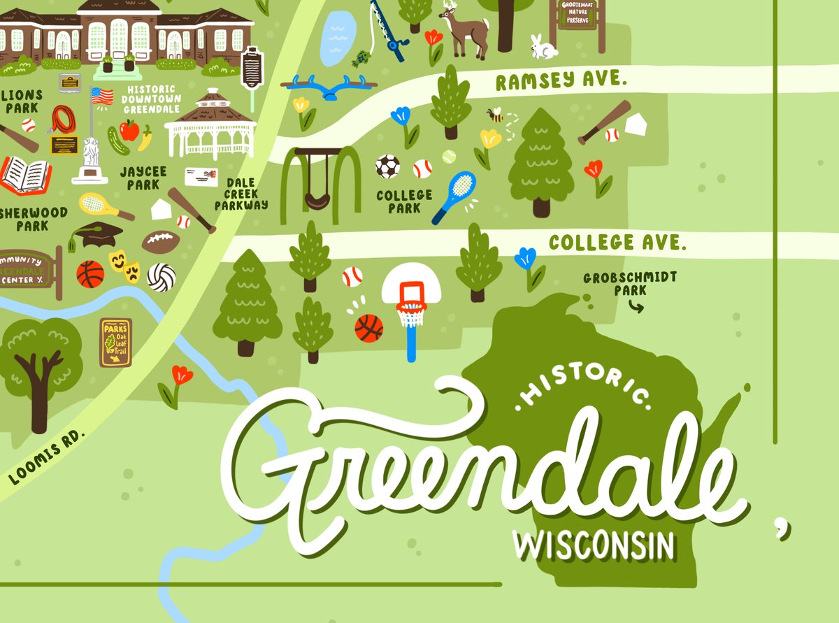Image of Greendale Map  *PRESALE