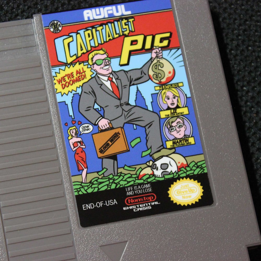 Image of Capitalist Pig - Parody Nintendo Game Cart