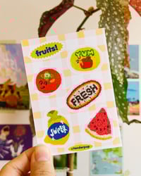 Image 1 of Fruits! Sticker Sheet