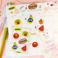 Image 2 of Fruits! Sticker Sheet