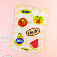 Image 3 of Fruits! Sticker Sheet