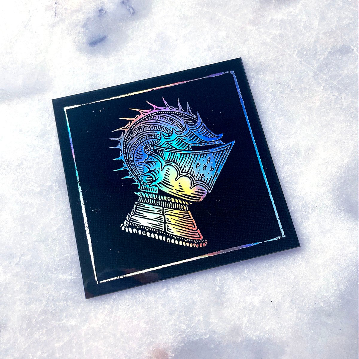 Shell Knight—holographic sticker