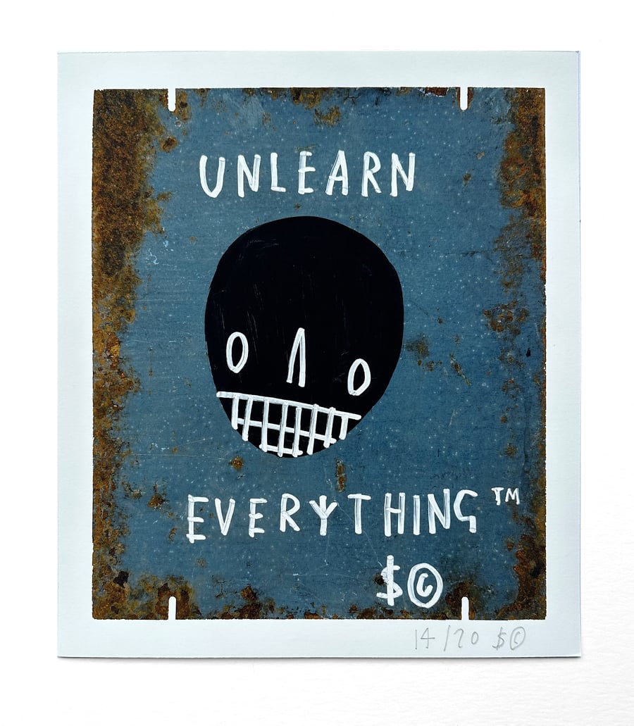 Image of  'Unlearn Everything' by SKELETON CARDBOARD