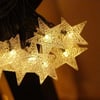 MANSAA 20 LEDs Star Light - Safe, Portable, For Home Décor, 5 Cm, 4 Mtr, Yellow, Festive, Diwali,