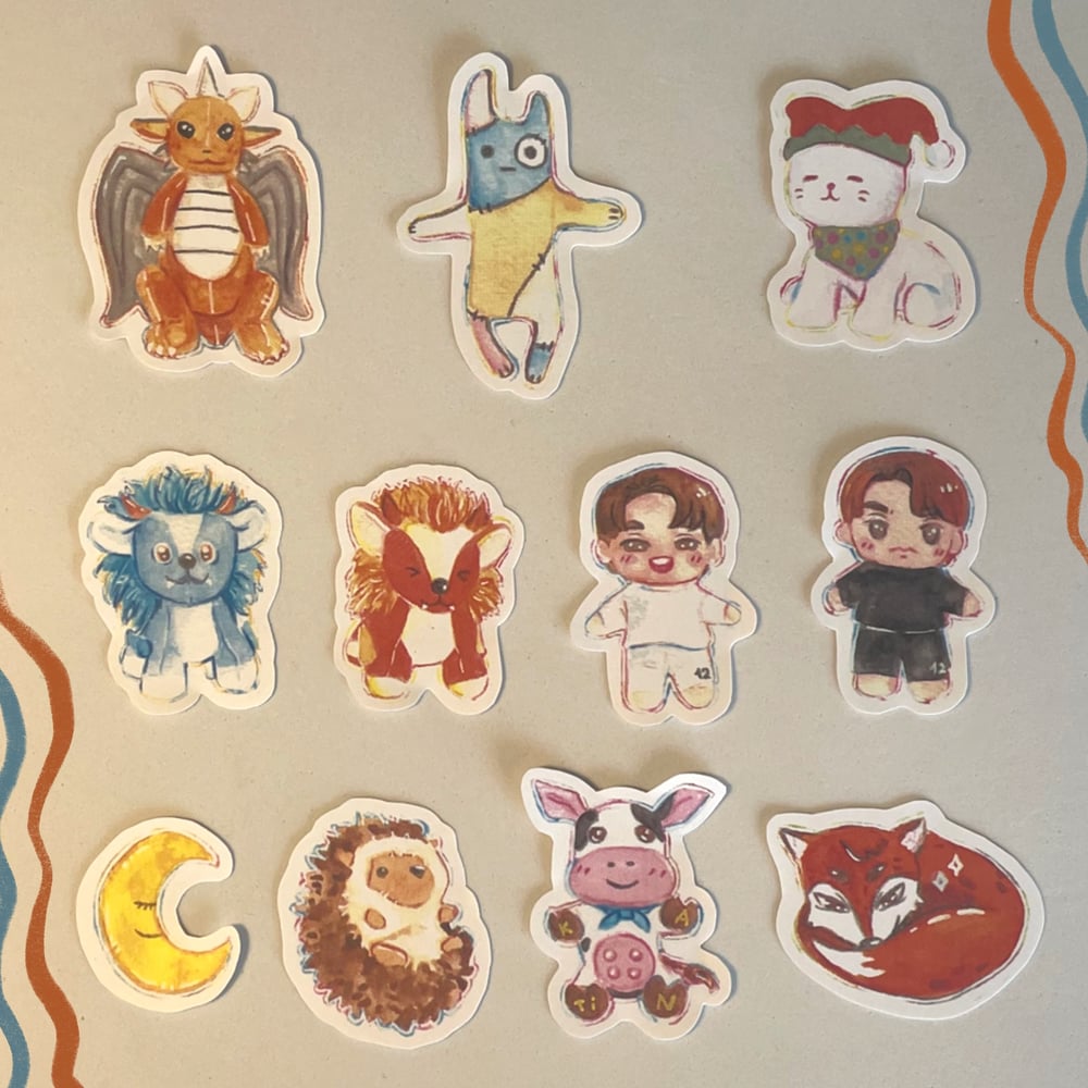 Image of BL PLUSHIES STICKER SET